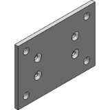 TCFB 40X80 LB - Foot plate for beam