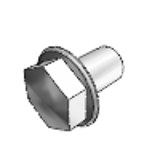 XCASX 10X16 - Hexagon bolt with flange